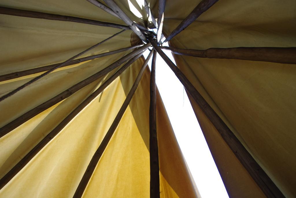 Les Tipis Du Bonheur De Vivre Hotel Brulon ภายนอก รูปภาพ